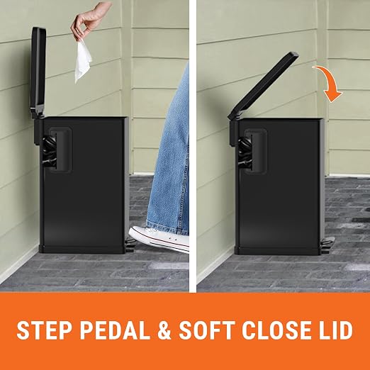 Pupzle Dog Poop Trash Can Outside, 3.2 Gal Metal Dog Waste Trash Can - Image 9