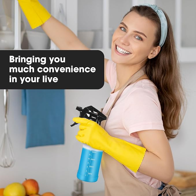 Eccliy 12 Pcs 16 Oz Plastic Spray Bottle, Adjustable Empty Reusable Sprayer - Image 6