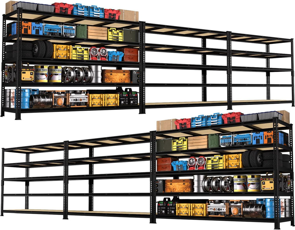 PrimeZone 60" W X 24" D X 72" H Heavy Duty Garage Storage Shel...