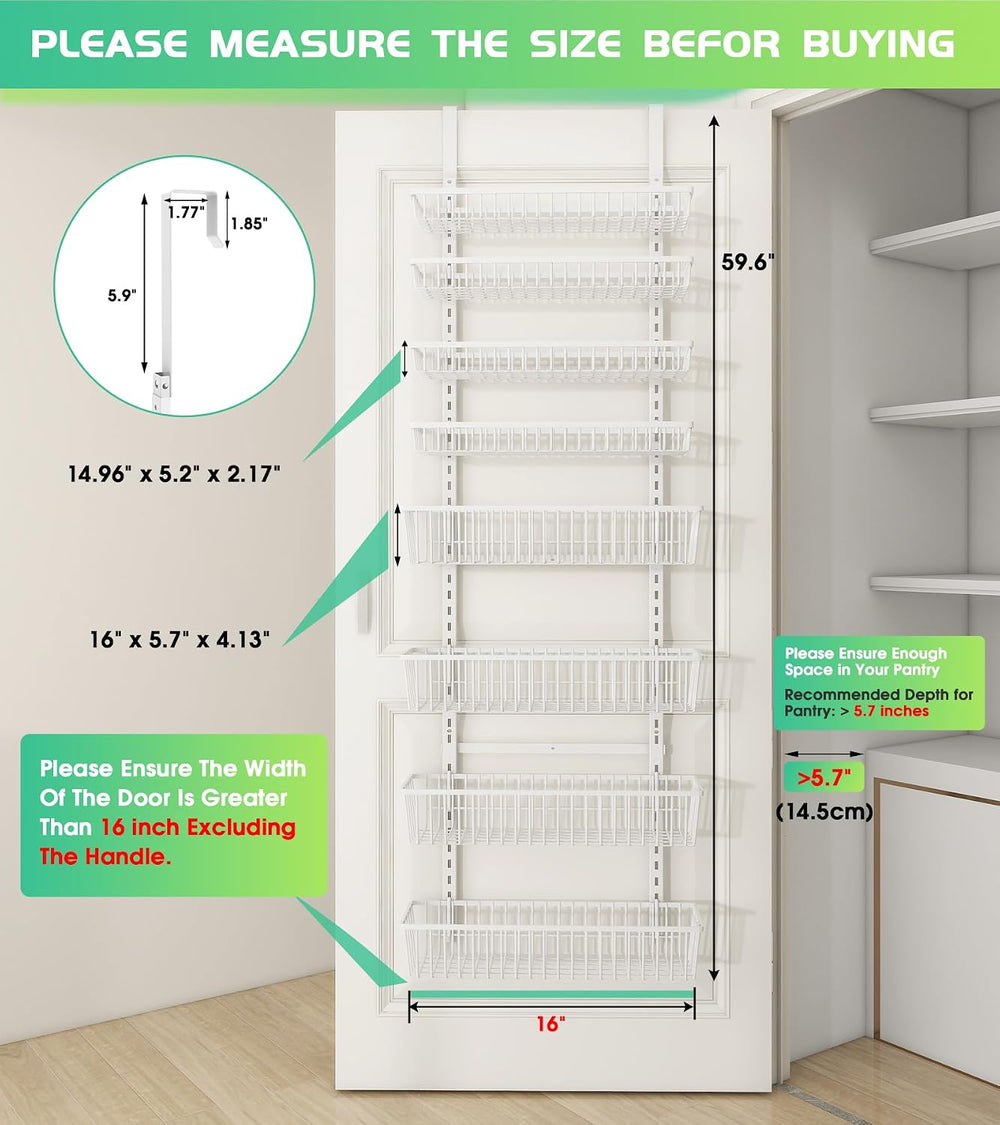Mefirt Over The Door Pantry Organizer, Pantry Organization and Storage