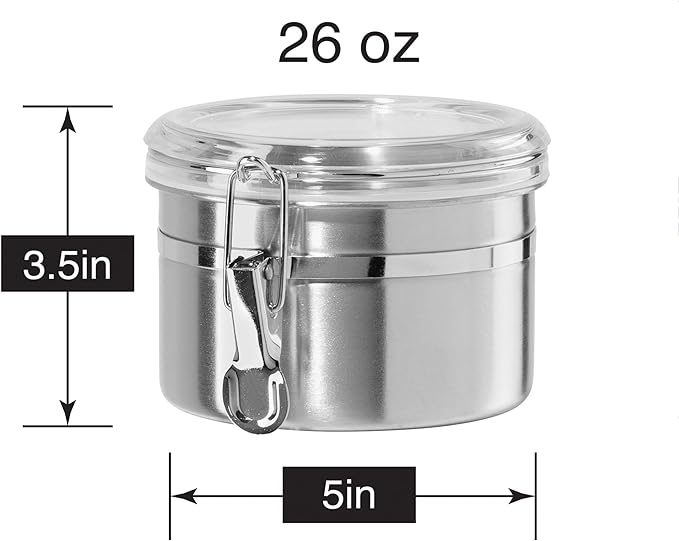 OGGI Stainless Steel Kitchen Canister 26 fl oz - Image 8