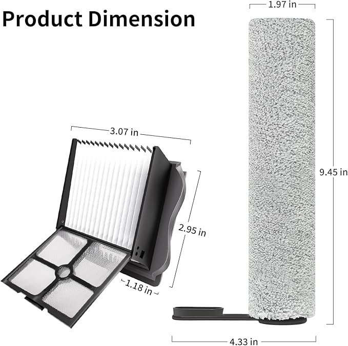 Roller Brush and Filters Replacement Compatible - Image 8