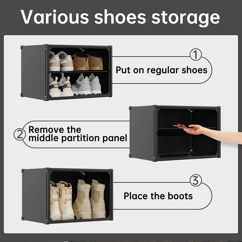 MAGINELS Expandable Shoe Rack Cabinet with Door