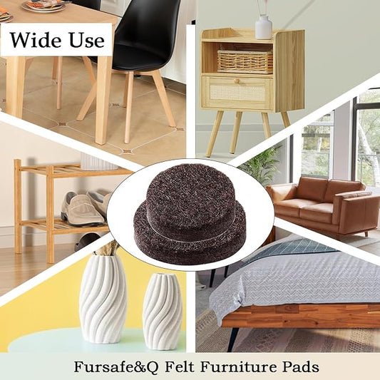 Fursafe&Q Felt Furniture Pads, Furniture Felt Pads - Image 2