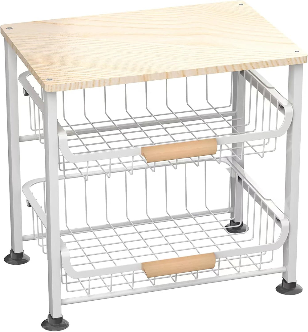 3-Layer Kitchen Fruit Storage Basket Snack Rack, countertop Storage Rack