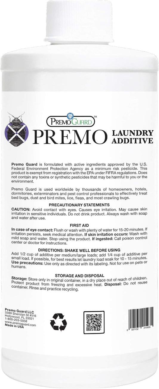 Bed Bug & Mite Laundry Detergent Additive by Premo Guard – 32 oz – Child & Pet - Image 2