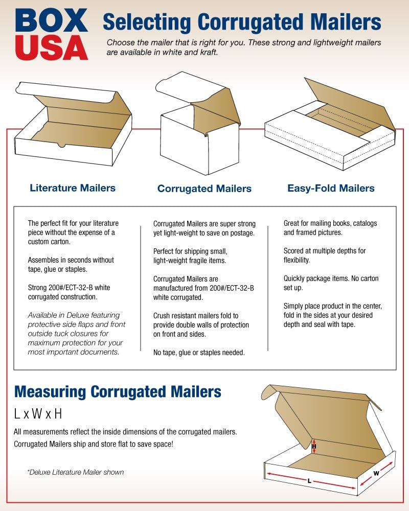 BOX USA Moving Boxes Large 18"L x 14"W x 4"H 25-Pack, Cardboar...