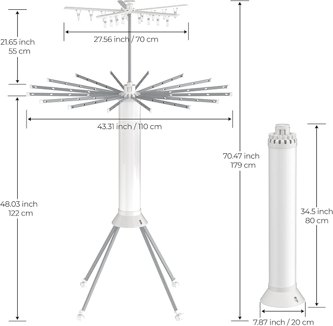 4-Legged Clothes Drying Rack, Portable Dryer Rack - Image 8