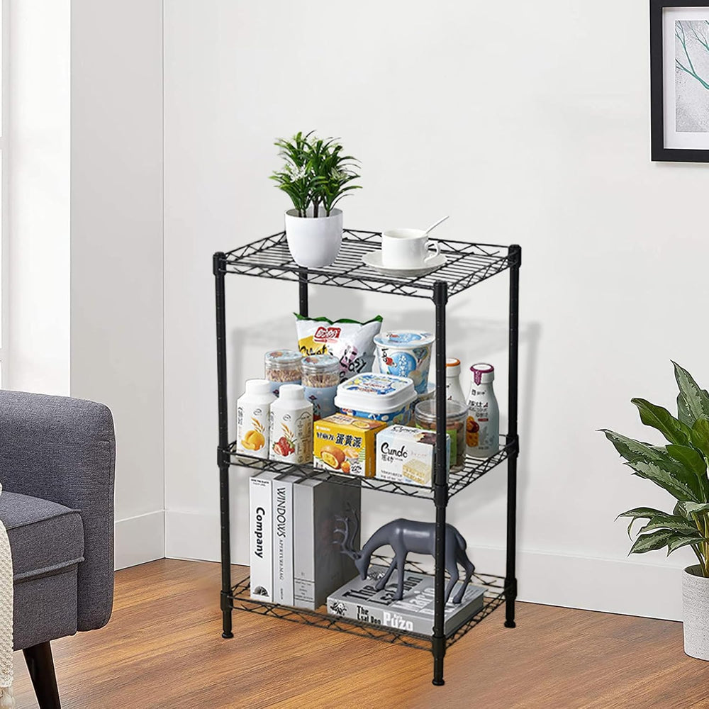 Heavy Duty Stainless Steel Kitchen Storage Rack, Adjustable Shelf Organizer w...