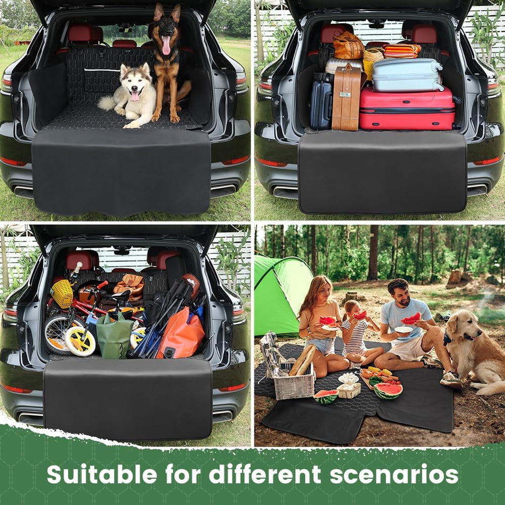 KYG Car Boot Protector Dog Waterproof Dog Blanket Car Boot with Side and Bump...