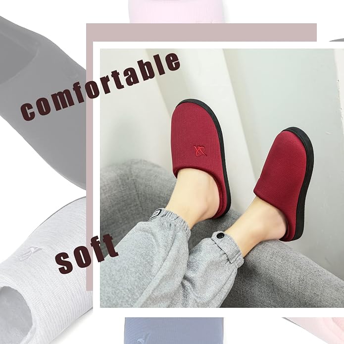 Memory Foam Slippers for Women's and Men's Casual House Shoes - Image 7