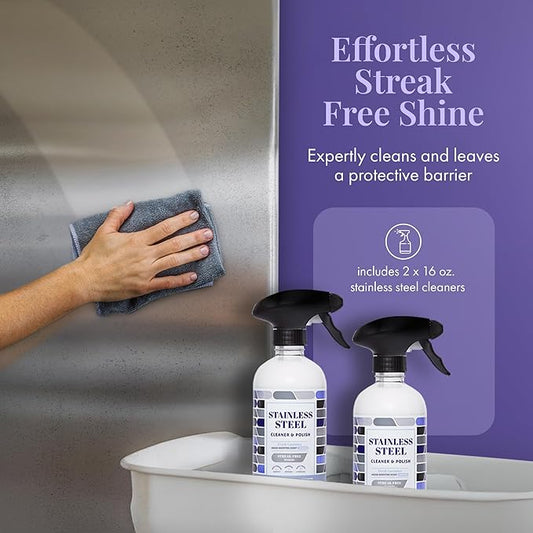Therapy Stainless Steel Cleaner and Polish 100% USDA Biobased, Fingerprint and - Image 2