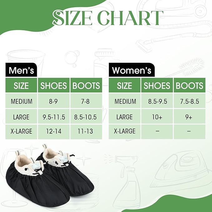 Frienda 8 Pairs Non Slip Reusable Shoe Covers Waterproof Boot Covers - Image 8