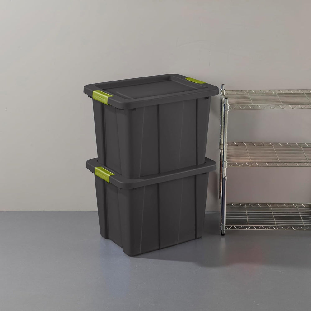 Sterilite Latching Tuff1 Tote Containers w/Lids, 18 Gallon, 12-Pack