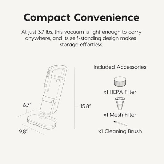 IRIS USA Handheld Corded Mattress Vacuum Cleaner, Dust Sensor, Pet Hair Remover - Image 2