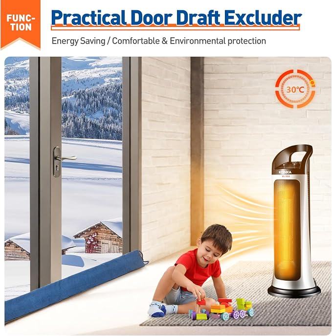 MAGZO Door Draft Stopper, 36 Inch Under Door Draft Blocker Noise Stopper - Image 7