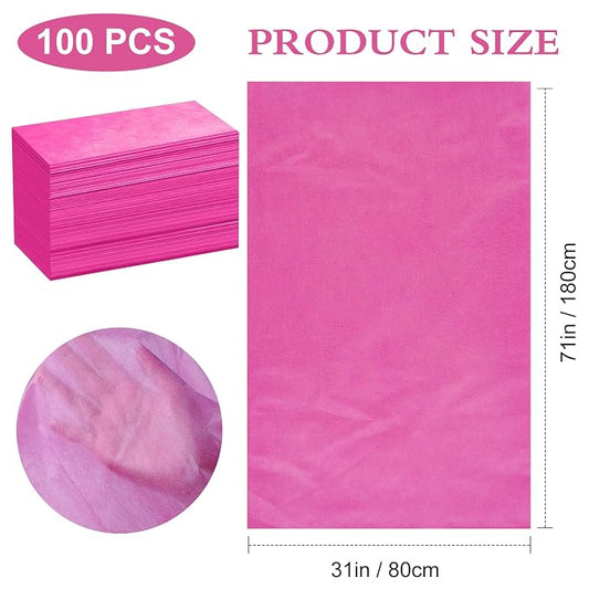 100 Pack Disposable Bed Sheets – 31.5 x 71 in Waterproof Non-woven Sheets - Image 2