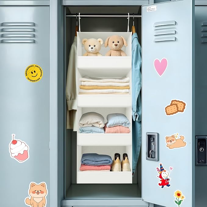 GRANNY SAYS 4-Shelf Hanging Organizer, Closet Hanging Shelves, Closet Hanging - Image 9