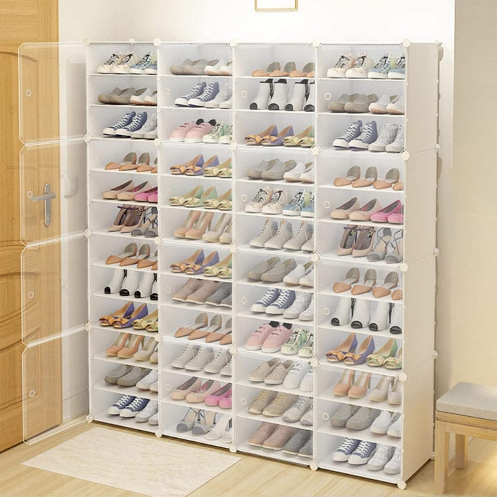 Shoe Rack Organizer,12-Tiers Stackable ,96 Portable Shoe Rack Organizer Shoe ...