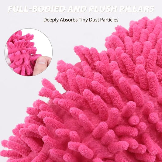 8 Pcs Mop Slippers Socks Floor Cleaning, Microfiber Shoe Covers dust Washable - Image 2