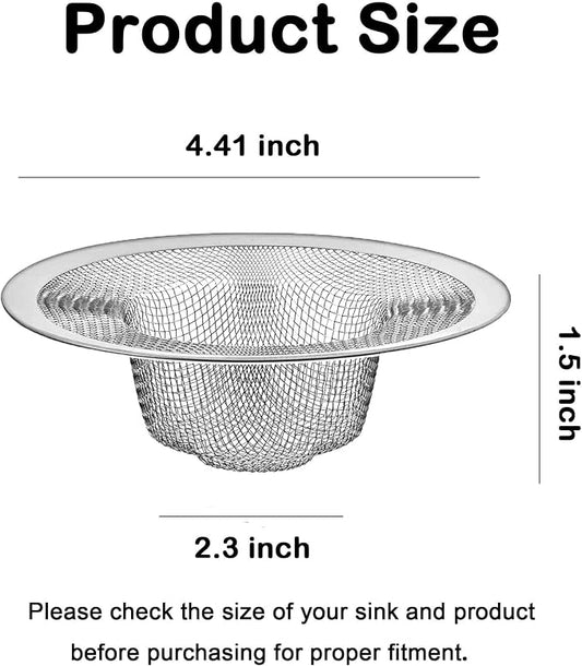 10Pcs Metal Mesh Kitchen Sink Strainer, 4.41" Stainless Steel Slop Basket - Image 2