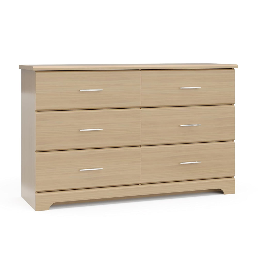 Storkcraft Brookside 6 Drawer Dresser, Driftwood