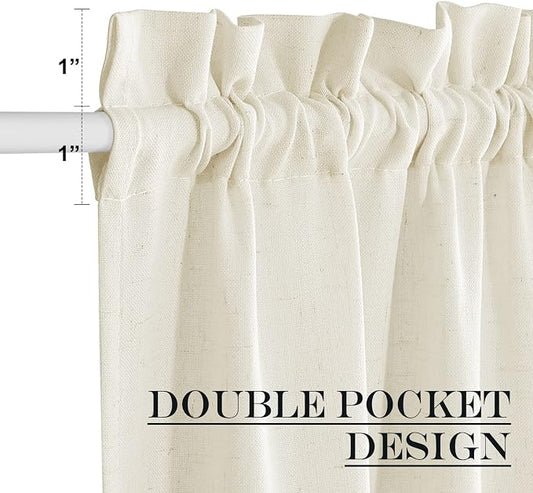 NICETOWN Natural Linen Blended Door Curtain - Image 2