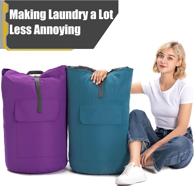 Laundry Bag for College, Backpack Laundry Bag for College Turquoise, 115L Extra - Image 6
