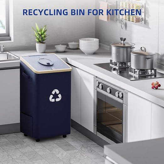 26 Gallon Recycling Bin for Kitchen, 100L Recycle Bin - Image 7