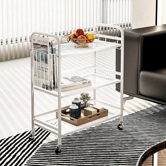 HDANI 3 Tier Metal Mesh Utility Cart, Large Capacity Multipurpose Heavy Vehicle - Image 2