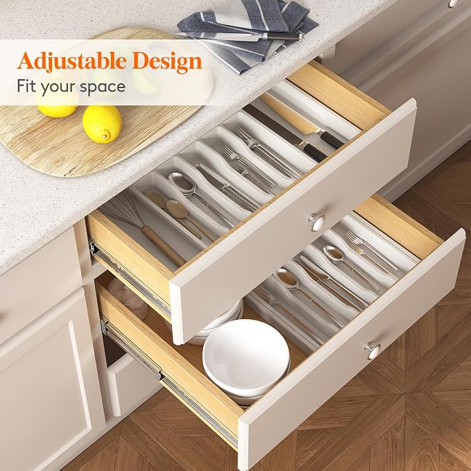 Lifewit Silverware Drawer Organizer and Utensil Organizer Set, Expandable - Image 8