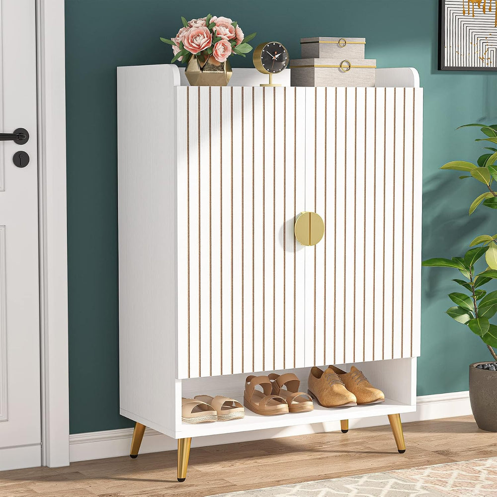 Tribesigns Shoe Cabinet with Doors, 6-Tier Shoe Storage for Entryway