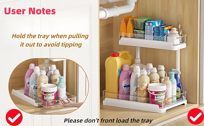 heart & home 1-Pack Under Sink Storage Organizer - Image 9