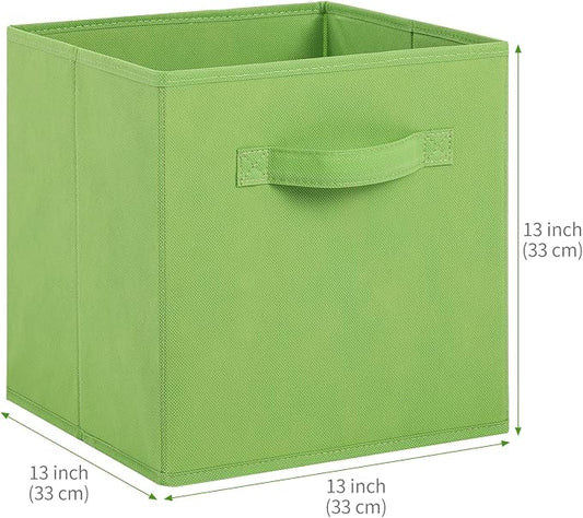 Stero 13x13x13 Inch Fabric Storage Bins 6 Pack Fun Colored Durable Storage Cubes - Image 2
