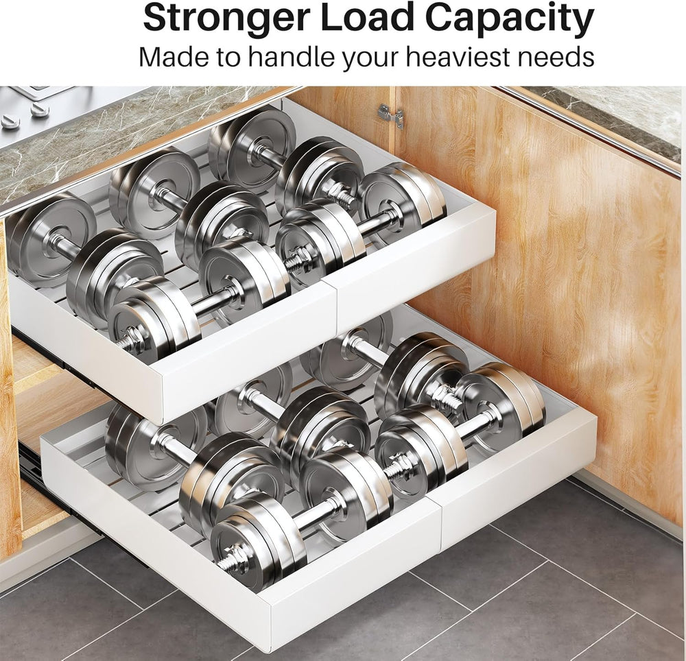 Pull out Cabinet Organizer, 2-pack, Expandable(12"-20") Heavy Duty ...