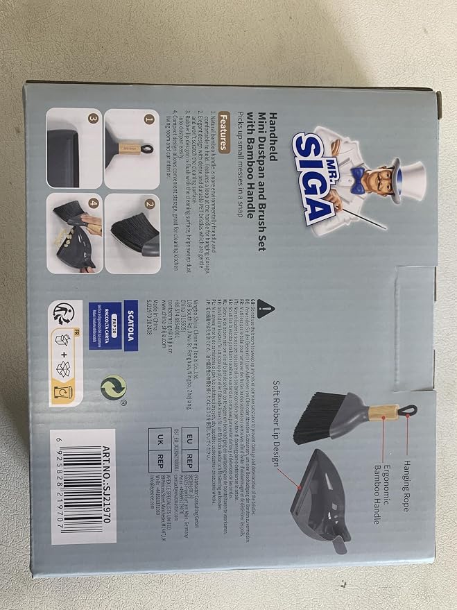 MR.SIGA Mini Dustpan and Brush Set, Portable Cleaning Brush and Dustpan Combo - Image 8