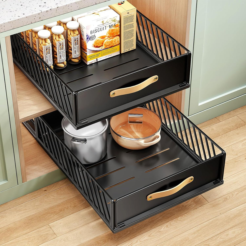 Pull out Cabinet Organizer,Heavy Duty Slide out Pantry Shelves Drawer Storage...