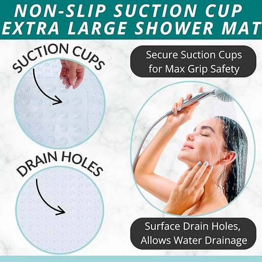 ENKOSI Extra Large Square Non Slip Shower Mat - Image 2