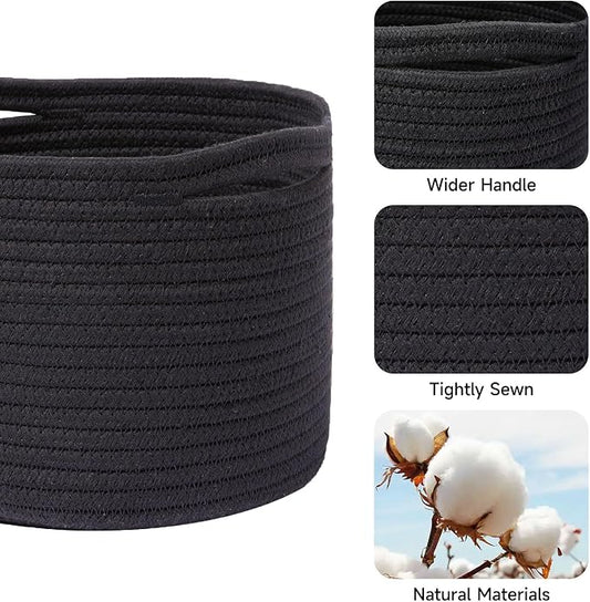 Small Basket for Organizing | Cube Shelf Closet Storage Baskets | 9.7×9.7×7.1” - Image 2