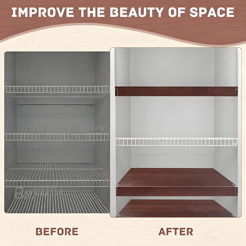 5 Pack Wire Shelf Covers,47x20x2in Wire Rack Covers for Pantry Durable PVC Sh...