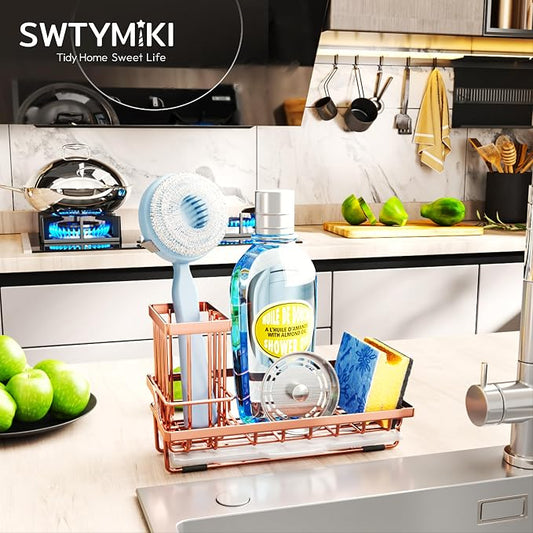 SWTYMIKI Sink Caddy Kitchen Sink Organizer - Image 2