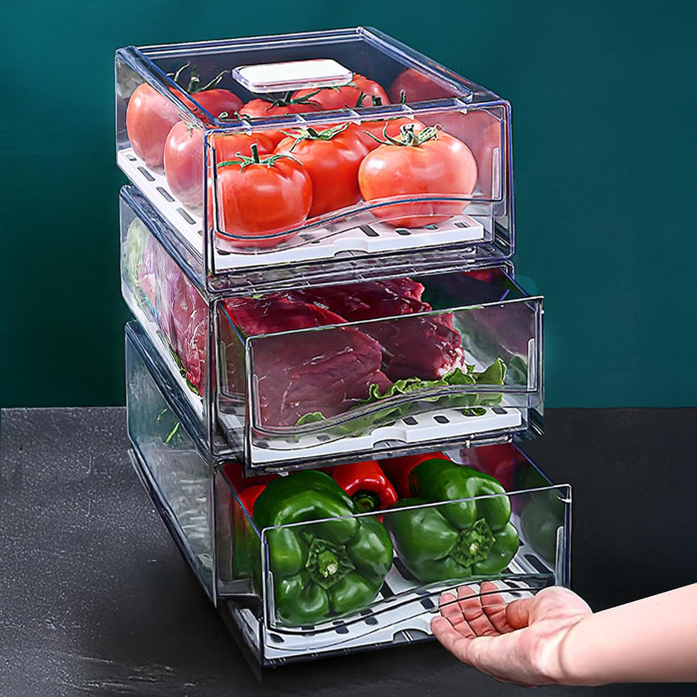 2 Pack Large Capacity Fruit Storage Containers