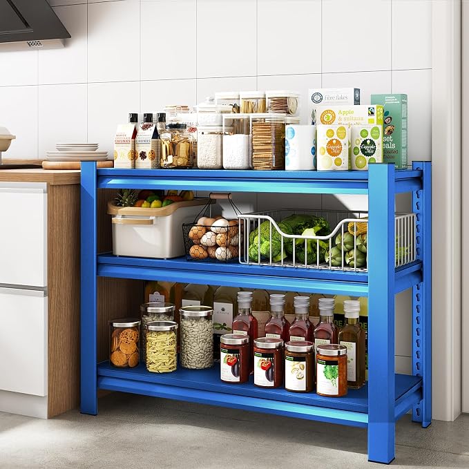40" W Garage Shelving Heavy Duty,1500LBS Loads Adjustable Garage Storage Shelves - Image 6