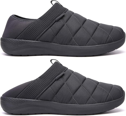 KUBUA Slippers for Men and Womens Indoor House Shoes Plush Slip on Outdoor - Image 2
