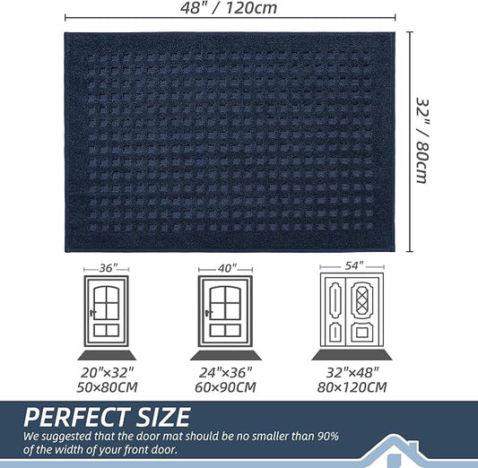 BEQHAUSE Waffle Door Mats Indoor 32"x48", Dog Mat - Image 2