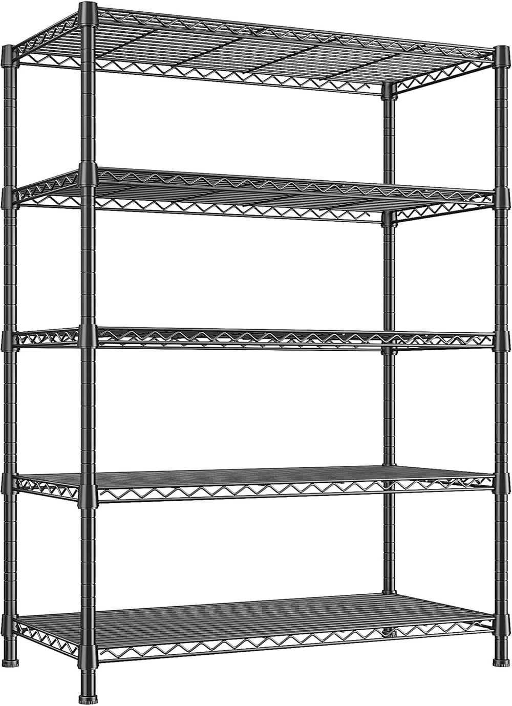 REIBII Metal Shelving, 1500LBS Heavy Duty&71" H Space Saving, for Ki...