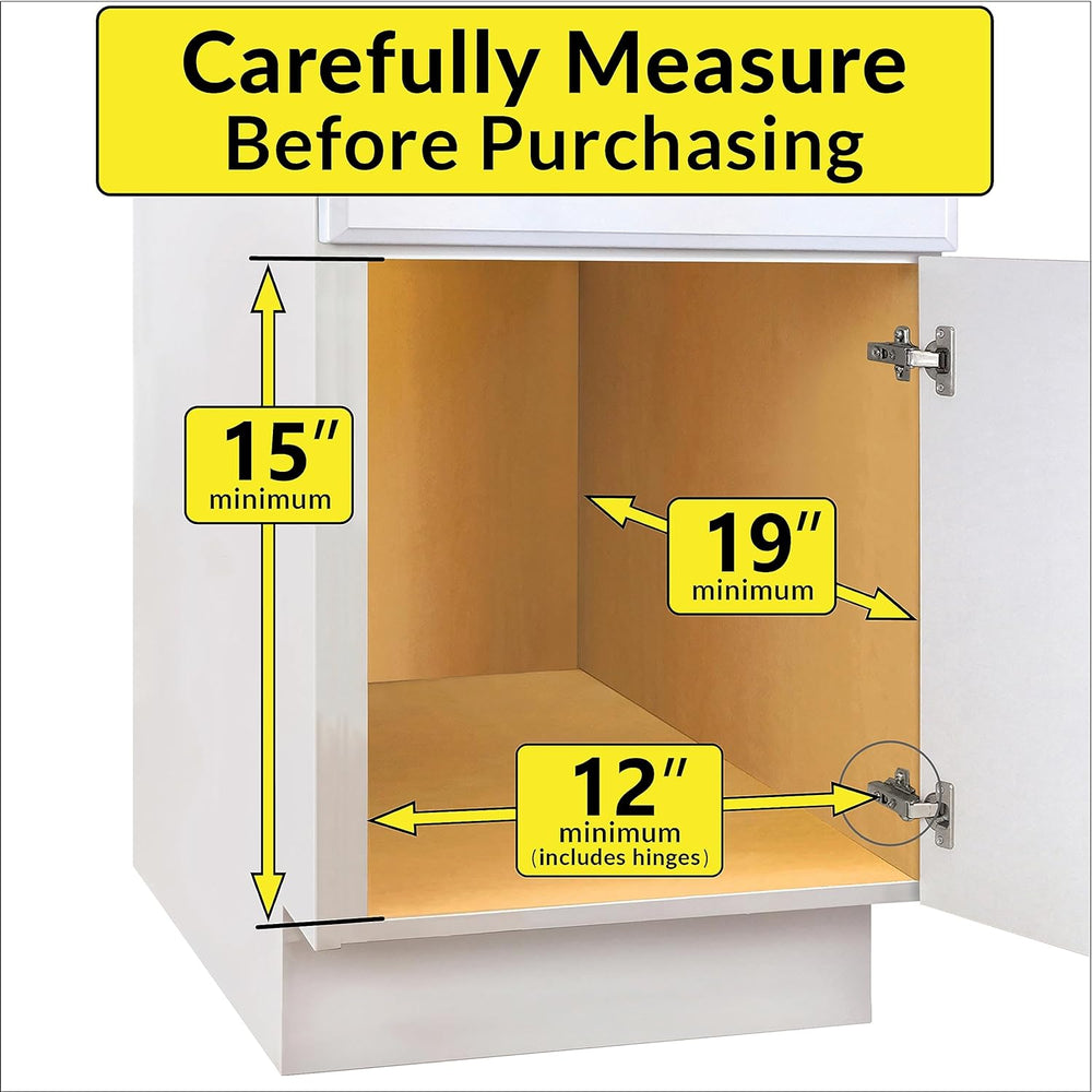 LYNK PROFESSIONAL® Pull Out Under Sink Kitchen Cabinet Organizer - 11.5 in. x...