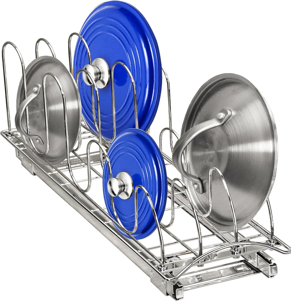 LYNK PROFESSIONAL® Pull Out Pot and Pan Lid Organizer Under Cabinet - Lifetim...