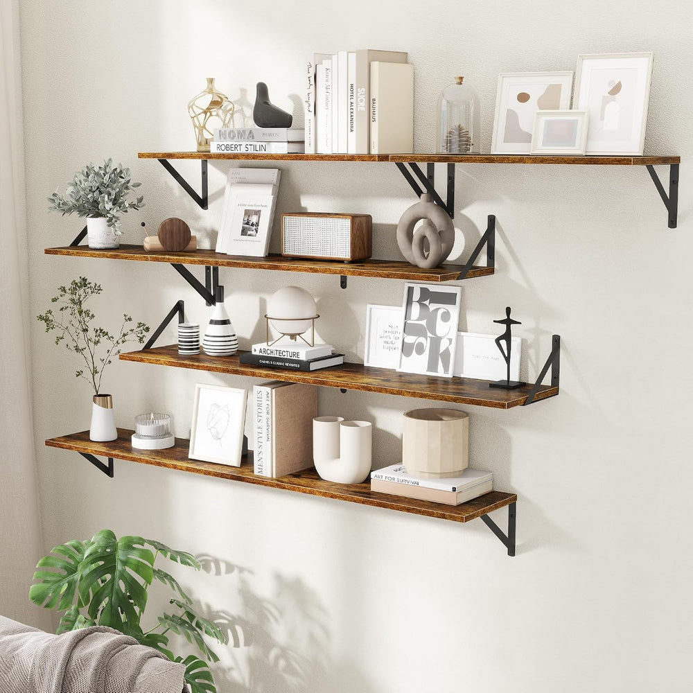 Acovy Floating Shelves for Wall Decor,24" Wx8 D Wall Mount Floating Book...