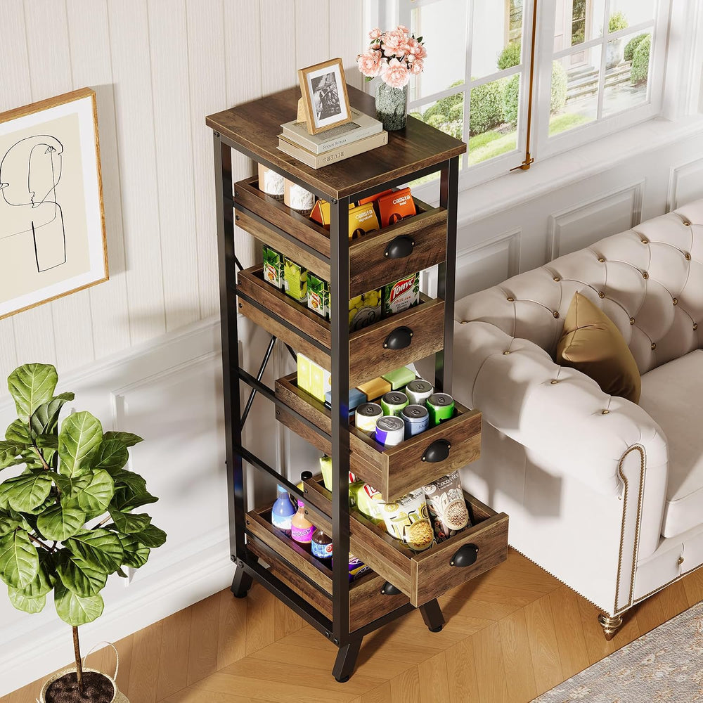 Tribesigns 5-Tier Kitchen Stand Fruit and Vegetable Storage Rack Set of 2